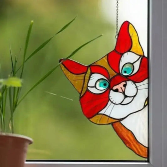 Rynx | Handmade Cat Suncatcher – Window Decoration with Style