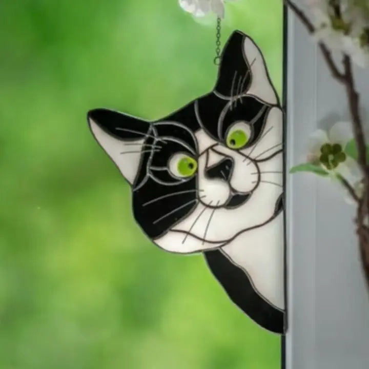 Rynx | Handmade Cat Suncatcher – Window Decoration with Style