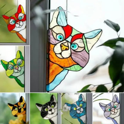 Rynx | Handmade Cat Suncatcher – Window Decoration with Style