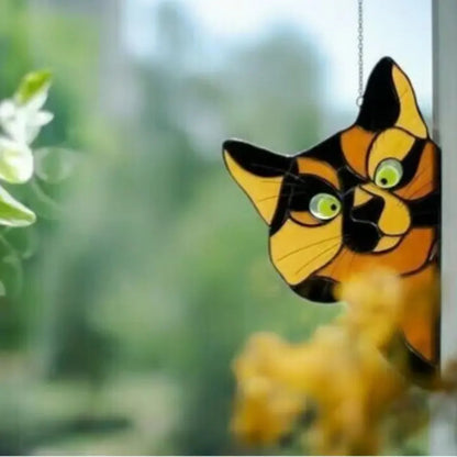Rynx | Handmade Cat Suncatcher – Window Decoration with Style
