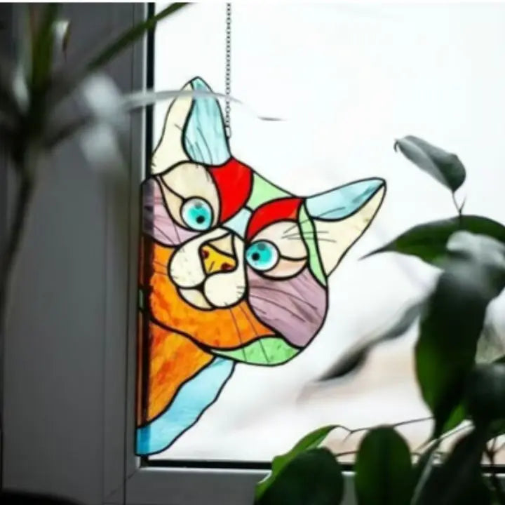 Rynx | Handmade Cat Suncatcher – Window Decoration with Style