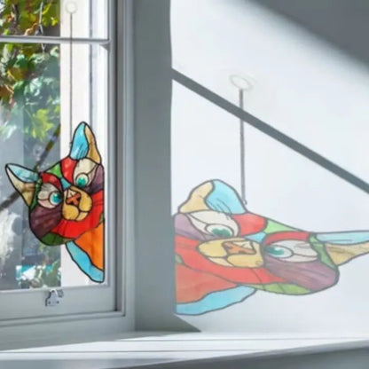 Rynx | Handmade Cat Suncatcher – Window Decoration with Style