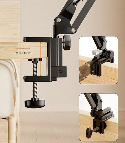 Rynx | Device holder for the bed with long arm – Holds devices up to 1.2 kg safely