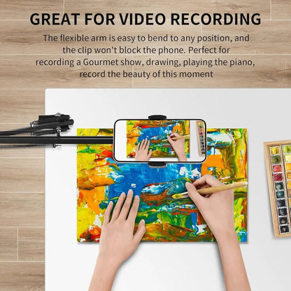 Rynx | Device holder for the bed with long arm – Holds devices up to 1.2 kg safely