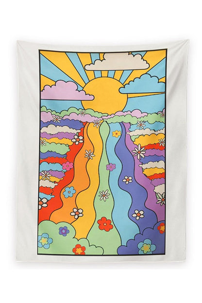 Rynx | 70s Rainbow Wall Tapestry