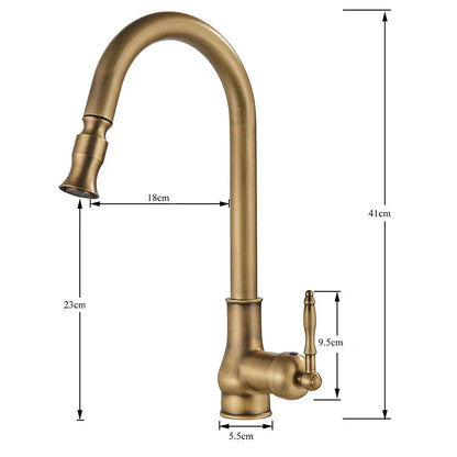 RYNX | Vintagetap – Antique Kitchen Faucet In Brass