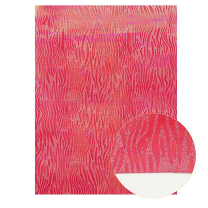 Rynx | Shiny Red Chunky Glitter Craft Fabric Sheets - A4 Size for DIY Projects