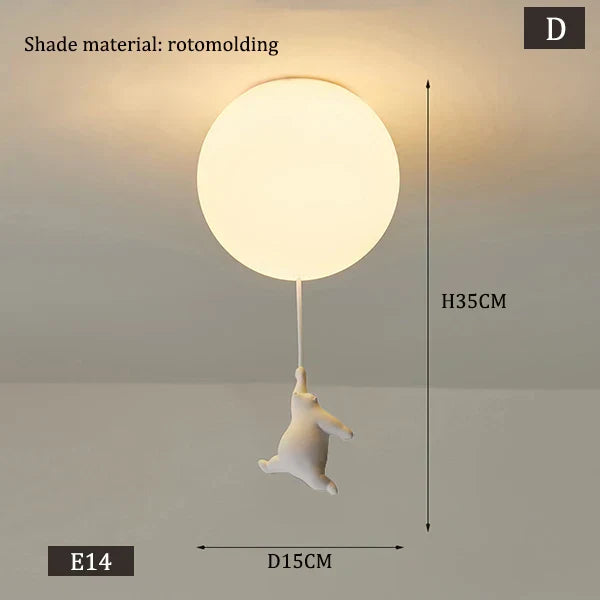 Rynx | Hanging Bears Balloon Lamp