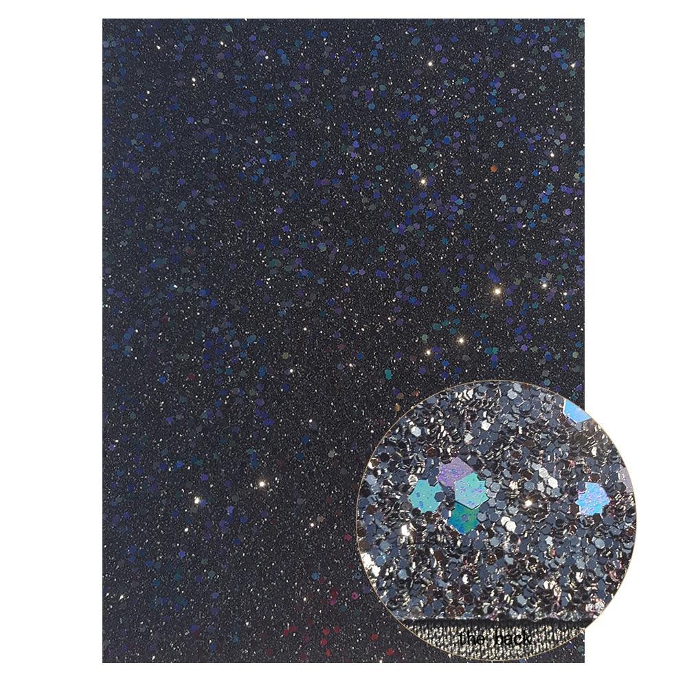 Rynx | Sparkling Black Faux Leather Craft Set - Essential DIY Supplies