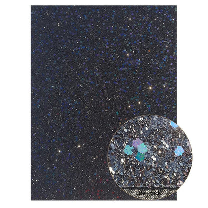 Rynx | Sparkling Black Faux Leather Craft Set - Essential DIY Supplies