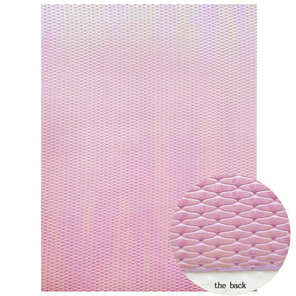Rynx | Sparkling Pink Holographic Hard Glitter Fabric - Premium Crafting Delights