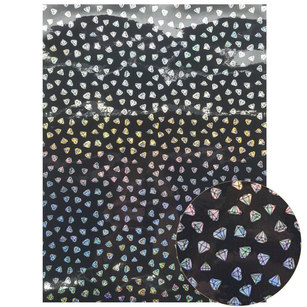 Rynx | Sparkling Black Faux Leather Craft Set - Essential DIY Supplies