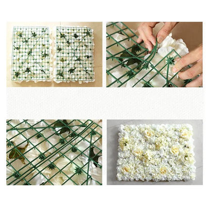 Rynx | Elegant Flower Wall Art Handmade with Cotton, Silk and Artificial Flowers