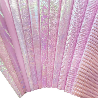 Rynx | Sparkling Pink Holographic Hard Glitter Fabric - Premium Crafting Delights