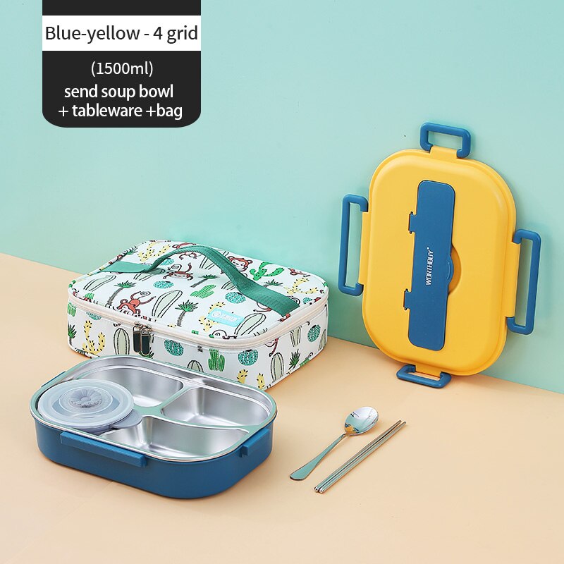 Rynx | Stainless Steel Multi Compartment Kids Lunch Box