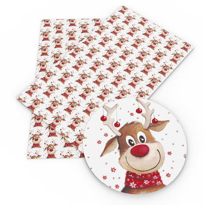 Rynx | Crimson Holiday Faux Leather Craft Set - DIY Festive Fabric Set