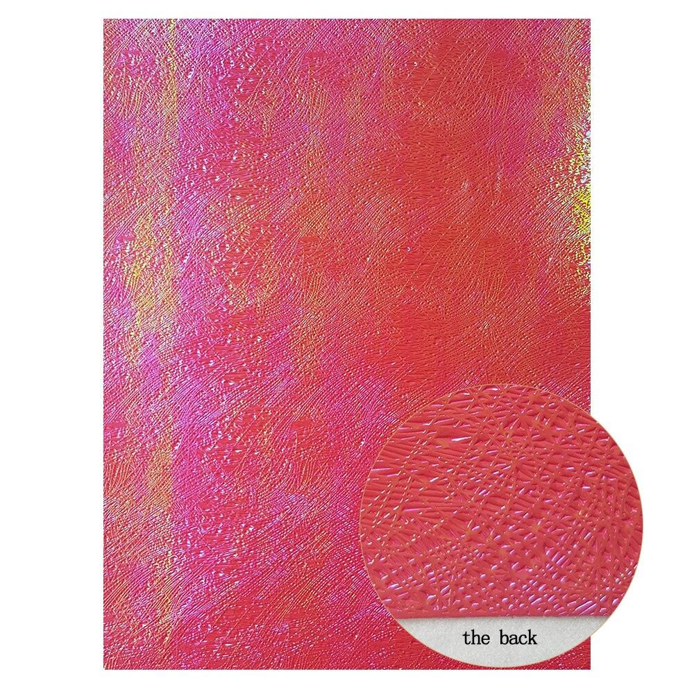 Rynx | Shiny Red Chunky Glitter Craft Fabric Sheets - A4 Size for DIY Projects