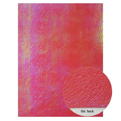 Rynx | Shiny Red Chunky Glitter Craft Fabric Sheets - A4 Size for DIY Projects
