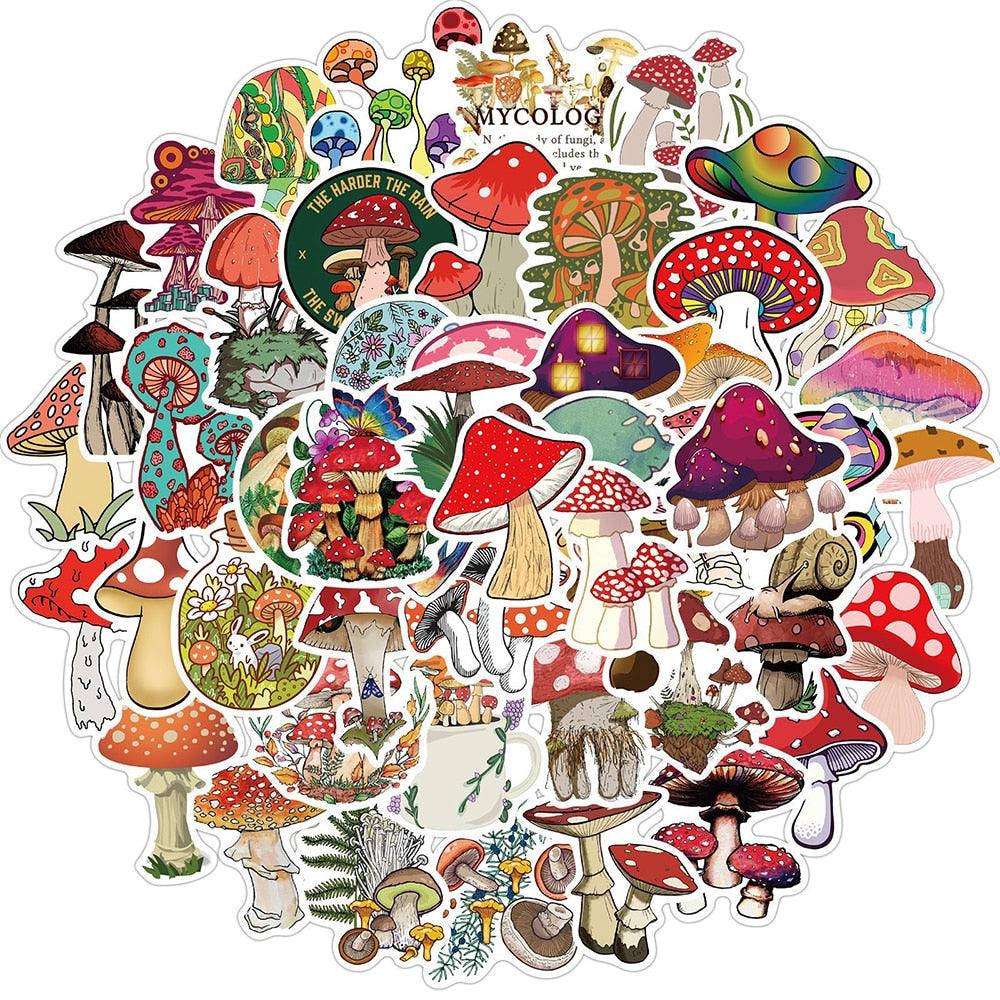 Rynx | Enchanting Mushroom Sticker Art Collection