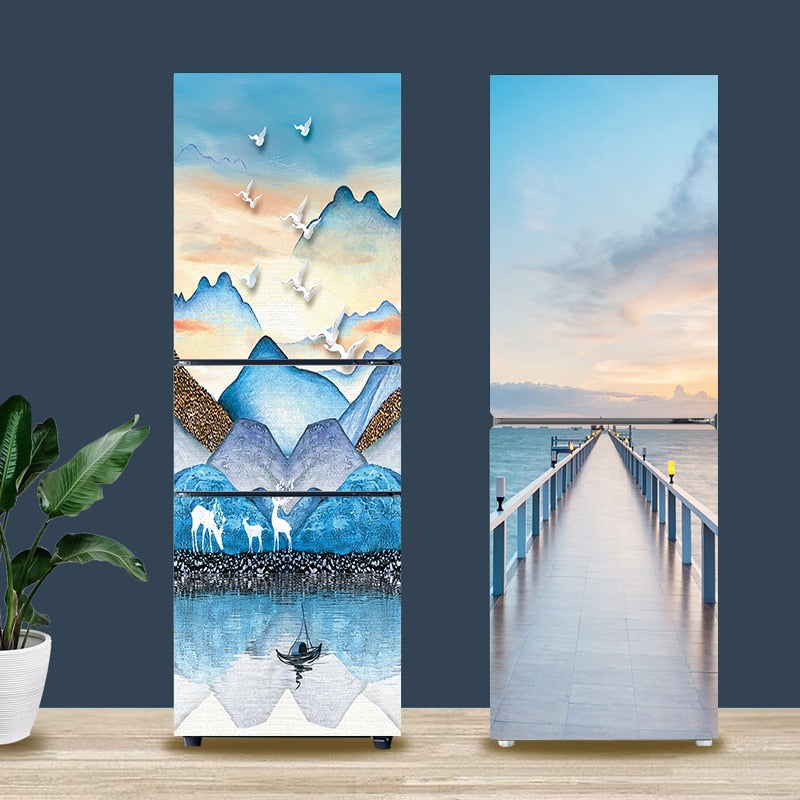 Rynx | Stylish Waterproof Self-Adhesive Refrigerator Sticker
