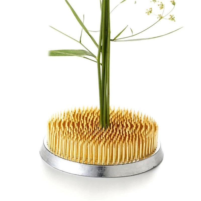 Rynx | Elegant Brass Kenzan Tool for exquisite Flower Arrangements