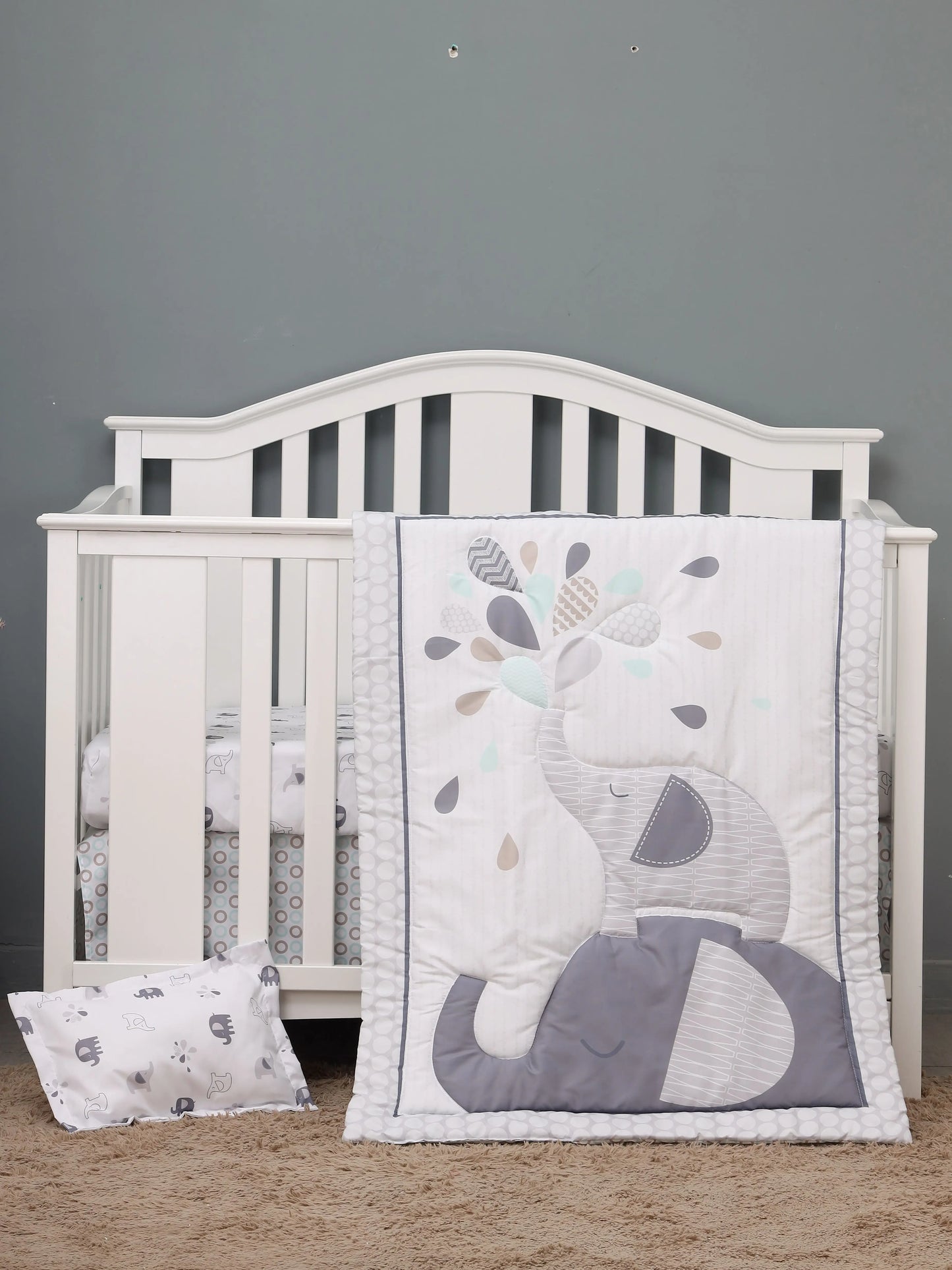 Rynx | Jungle Design Baby Bedding Set for Boys - Blanket, Crib Sheet