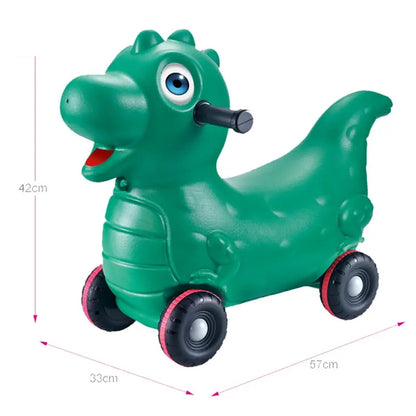 Rynx | Kids Dinosaur Rocker Scooter – 2-in-1 Sliding Toy for Toddlers | Soft Wheels, Removable Footrest, Balance Trainer | From 12 Months+