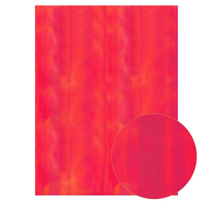 Rynx | Shiny Red Chunky Glitter Craft Fabric Sheets - A4 Size for DIY Projects
