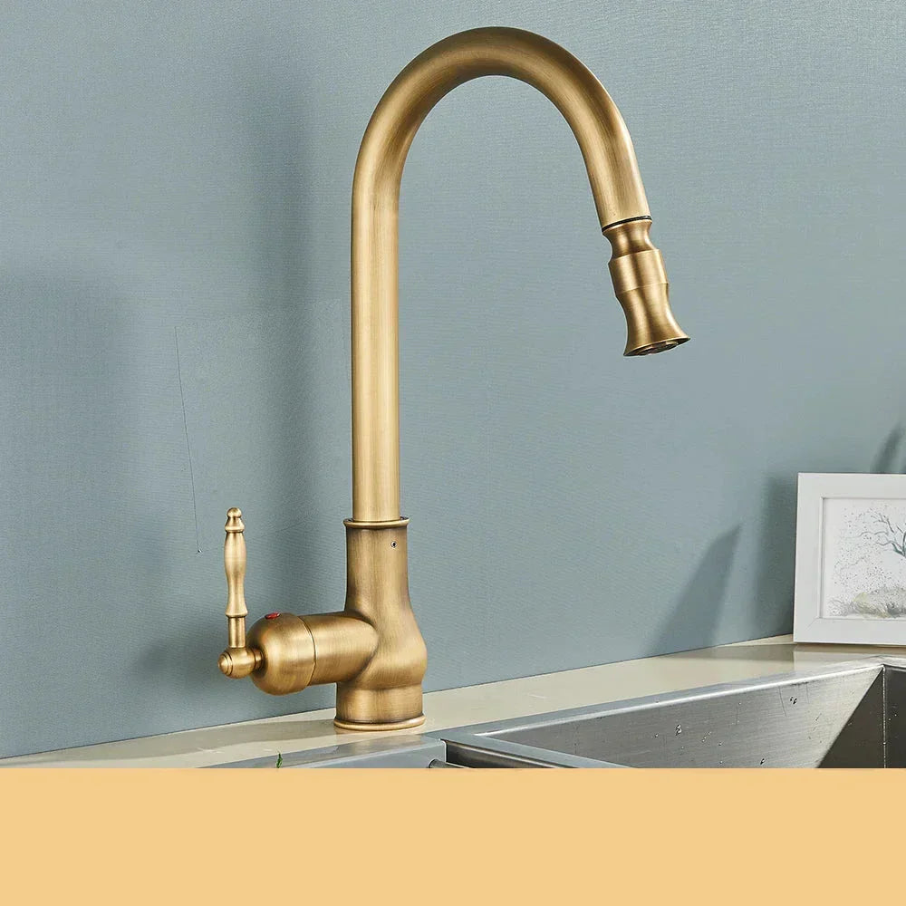 RYNX | Vintagetap – Antique Kitchen Faucet In Brass
