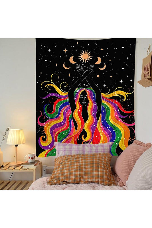 Rynx | Phase Girl Psychedelic Tapestry