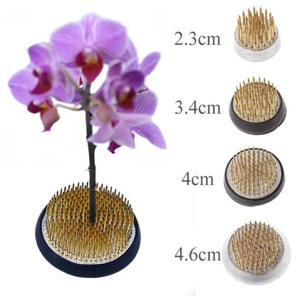 Rynx | Elegant Brass Kenzan Tool for exquisite Flower Arrangements