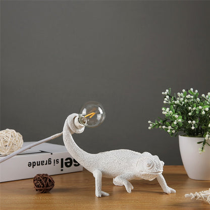 Rynx | LizardLuxe Resin Animal Table Lamp | Modern Lizard Design | Decorative Lamp for Living Room & Office