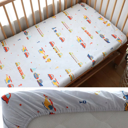 Rynx | Cotton Baby Bed Fitted Sheet Soft Mattress Cover