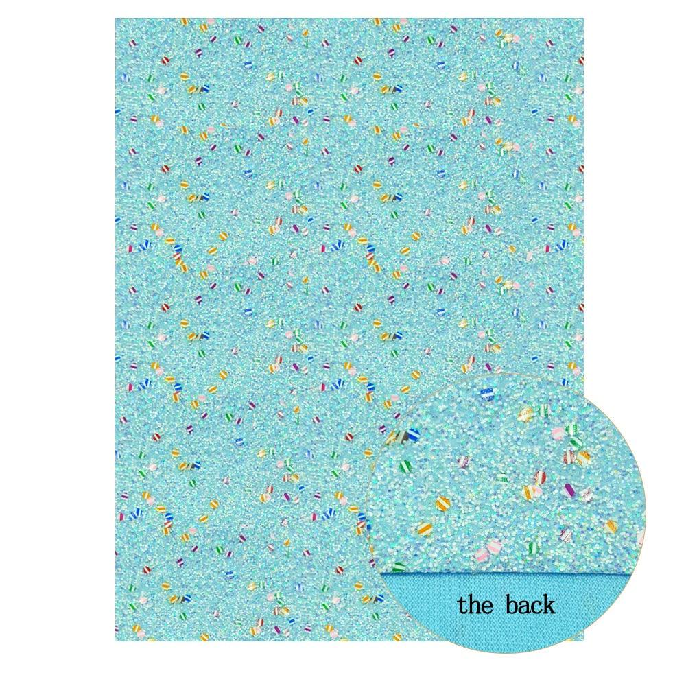Rynx | Irisdente Blue Snake Glossy Fabric for Creative Crafting