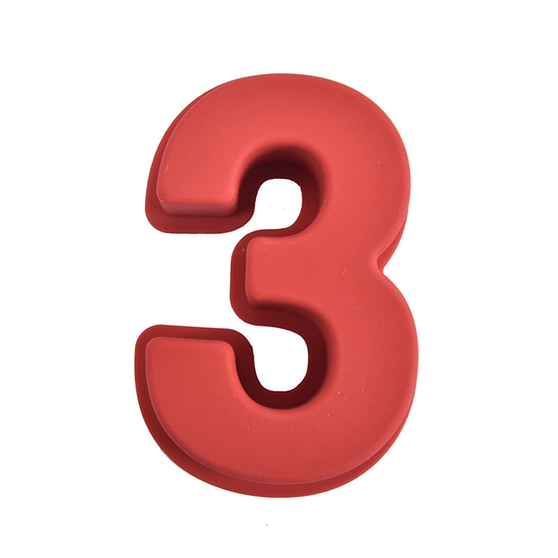 Rynx | Silicone Number Cake Mold for Numbers 0-9