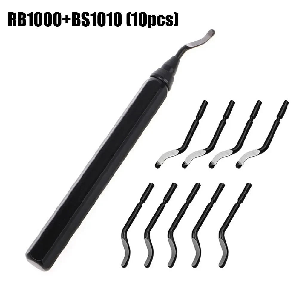 Rynx | Metal Handle Burr Trimmer Knife RB1000 - HSS Pipe Quick Clamping Deburring Tool - Edger Scraper for Trimming (BS1010, BS1018, BK3010)