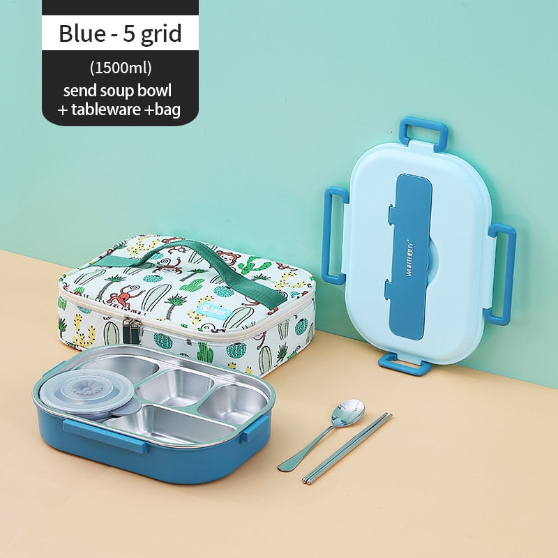 Rynx | Stainless Steel Multi Compartment Kids Lunch Box