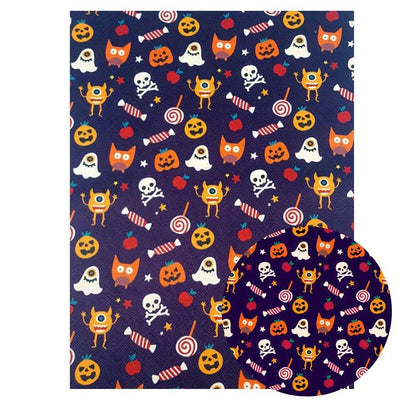 Rynx | Halloween Themed PU Leather Craft Sheets - Essential for Spooky DIY Projects 🎃
