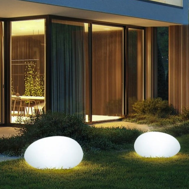 RYNX | Solar Garden Lamp In Fake Stone Tiles