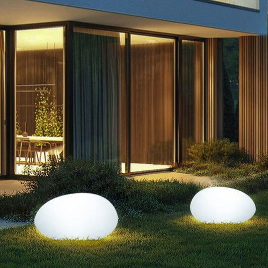 RYNX | Solar Garden Lamp In Fake Stone Tiles