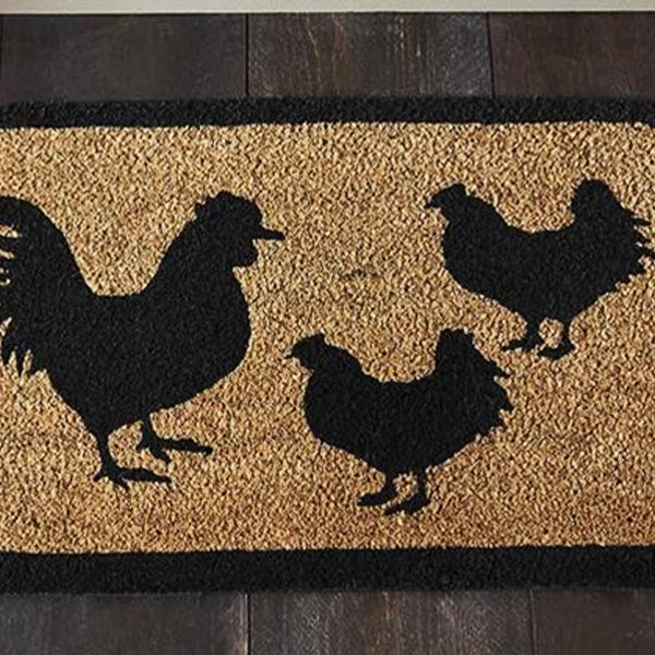 Rynx | Down Home Rooster & Hens Coconut Mat