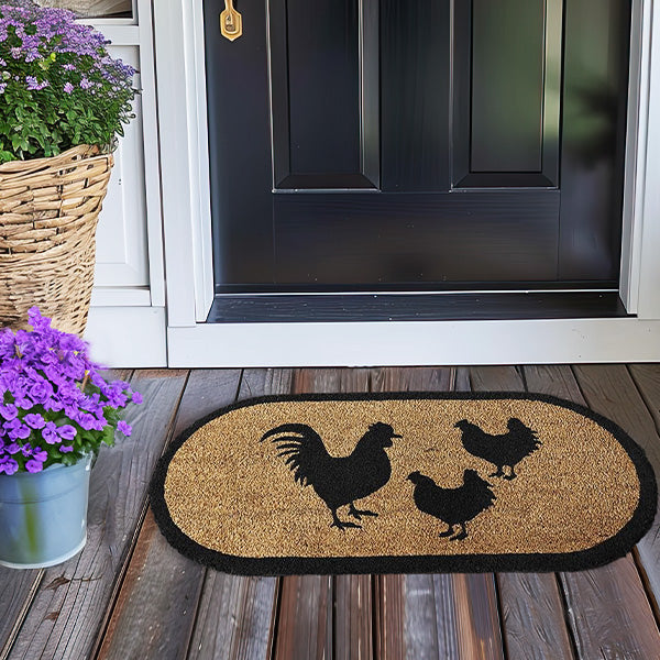 Rynx | Down Home Rooster & Hens Coconut Mat
