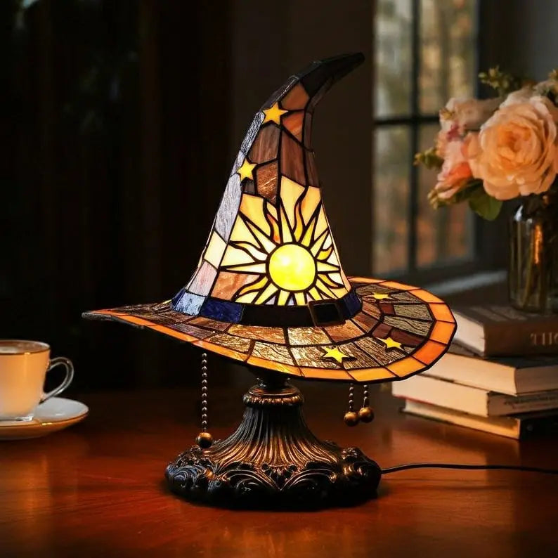 Rynx | Witch Hat Lamp – Magical Light for Halloween, Gothic & Fantasy Decor