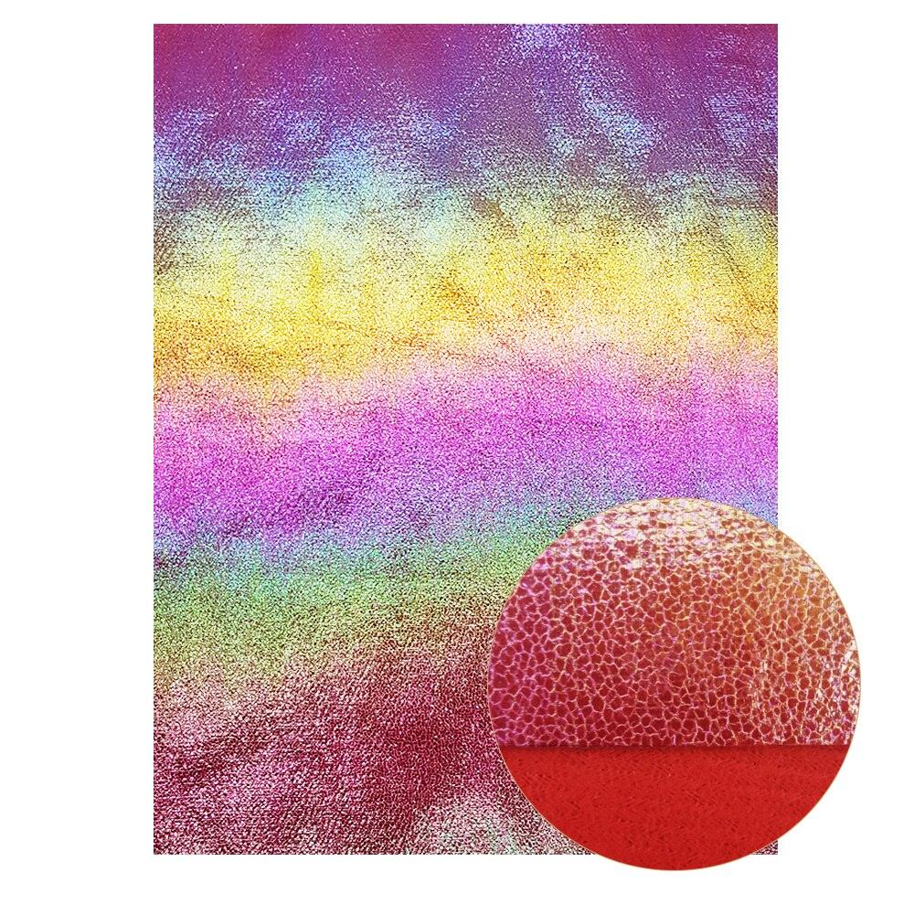 Rynx | Shiny Red Chunky Glitter Craft Fabric Sheets - A4 Size for DIY Projects