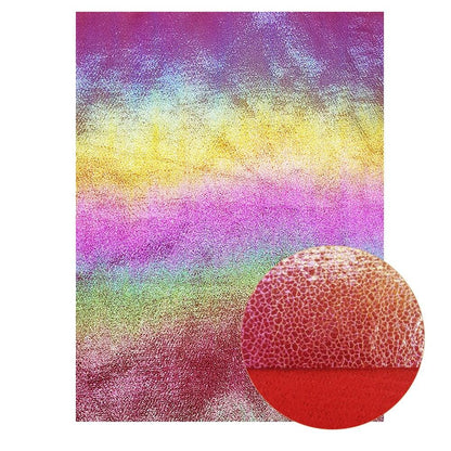 Rynx | Shiny Red Chunky Glitter Craft Fabric Sheets - A4 Size for DIY Projects