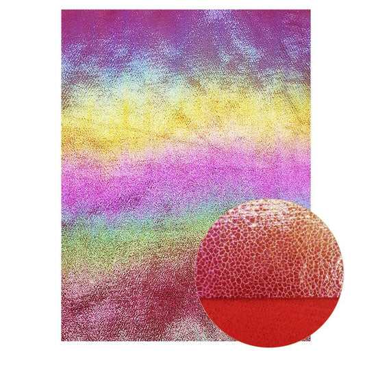 Rynx | Shiny Red Chunky Glitter Craft Fabric Sheets - A4 Size for DIY Projects