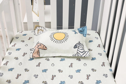 Rynx | Jungle Design Baby Bedding Set for Boys - Blanket, Crib Sheet