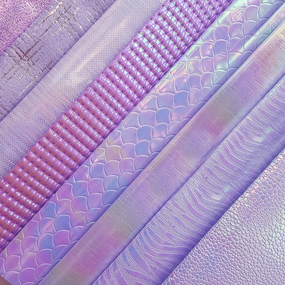 Rynx | Sparkling Violet Faux Leather Fabric - A Must-Have for Sparkling DIY Projects