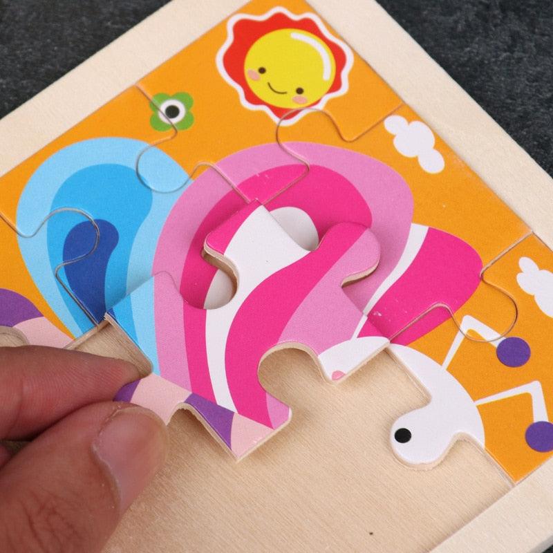 Rynx | Animal Adventure Wooden Tangram Puzzle Set - Creative Learning Toy for Children