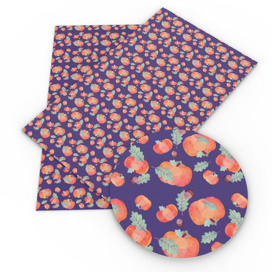 Rynx | Autumn-inspired Leaf Pattern Faux Leather Craft Fabric for DIY and Upholstery